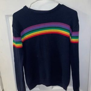 Brandy Melville Jessica Rainbow Striped Sweater